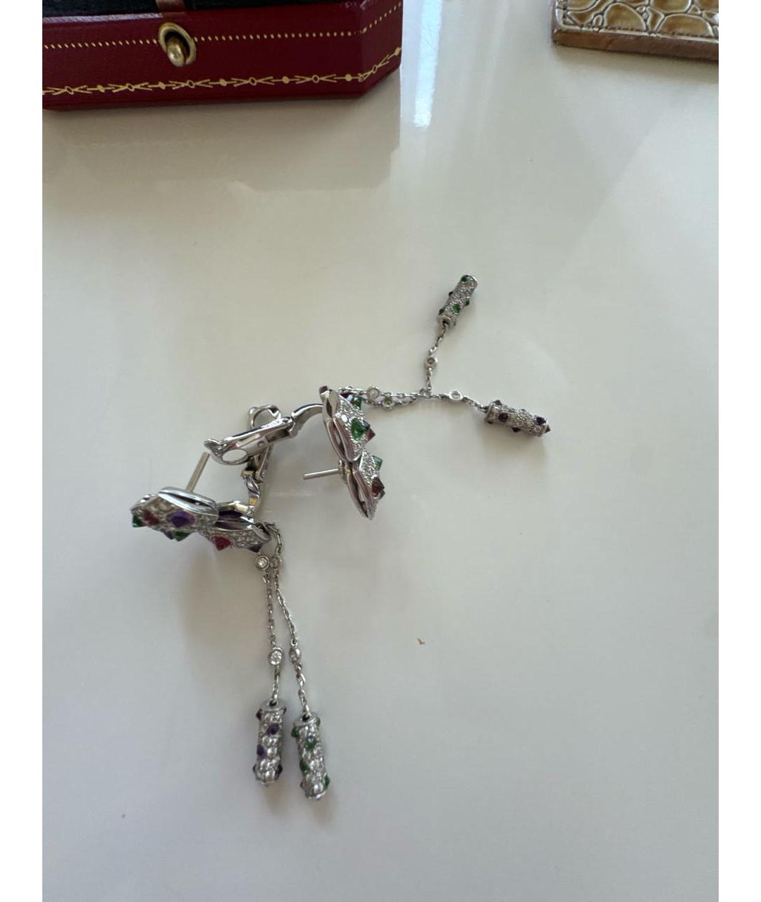 CARTIER Белые серьги из белого золота, фото 3