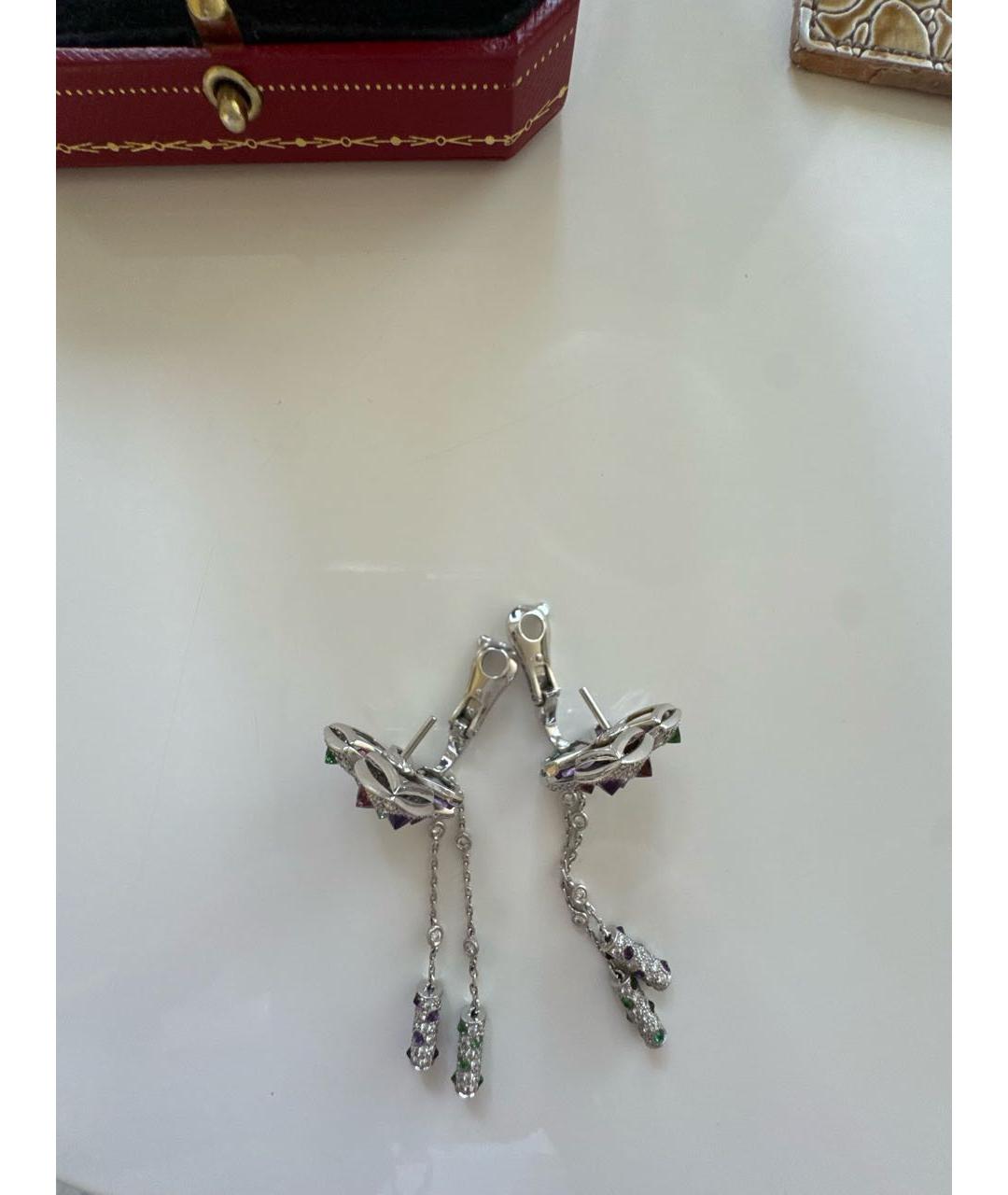 CARTIER Белые серьги из белого золота, фото 2
