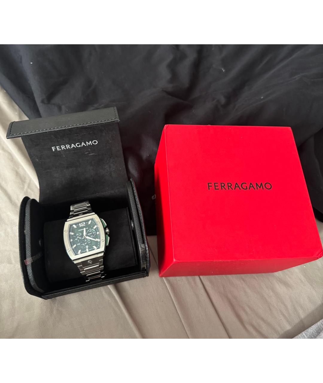 FERRAGAMO Серебряные стальные часы, фото 4