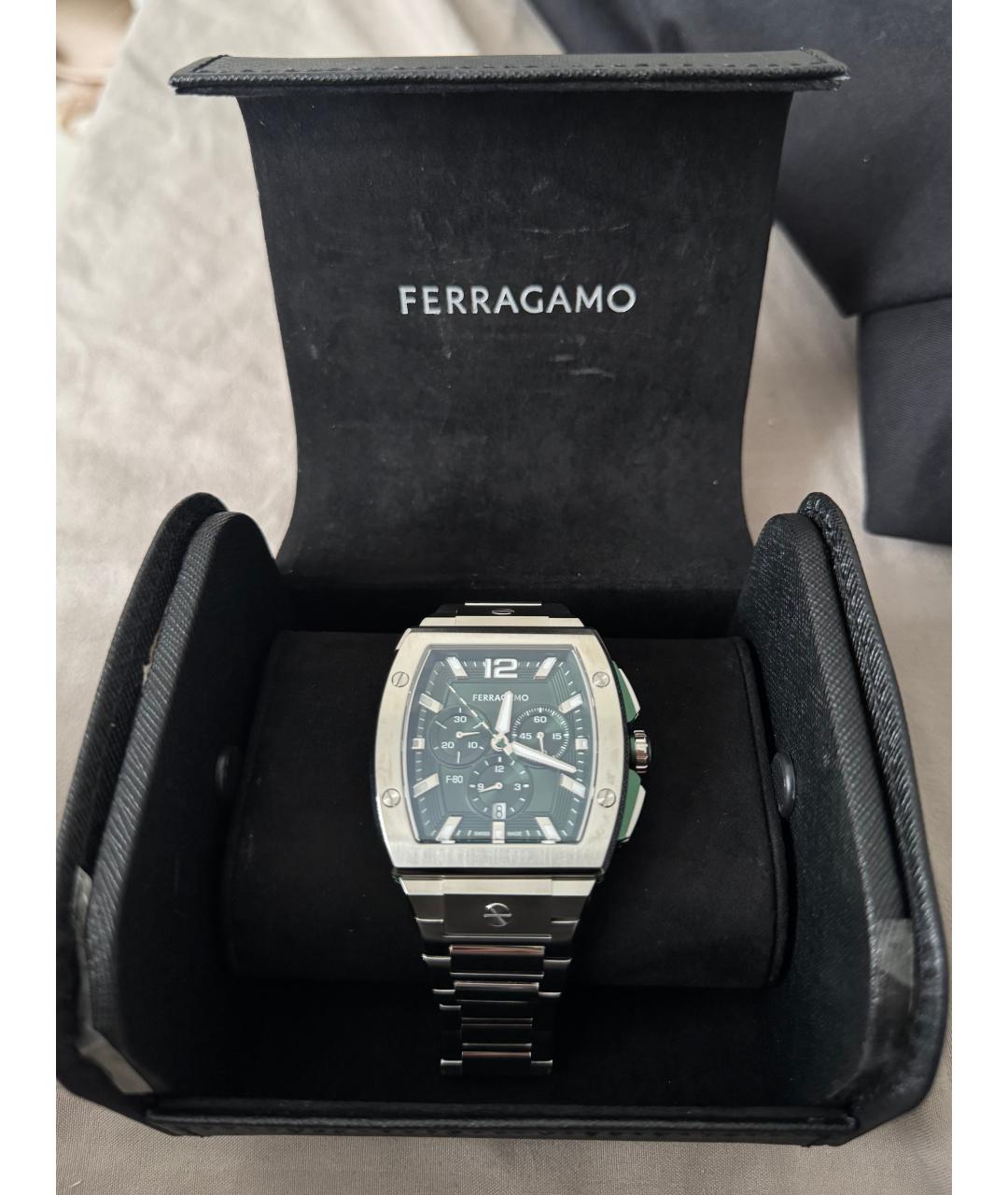 FERRAGAMO Серебряные стальные часы, фото 5
