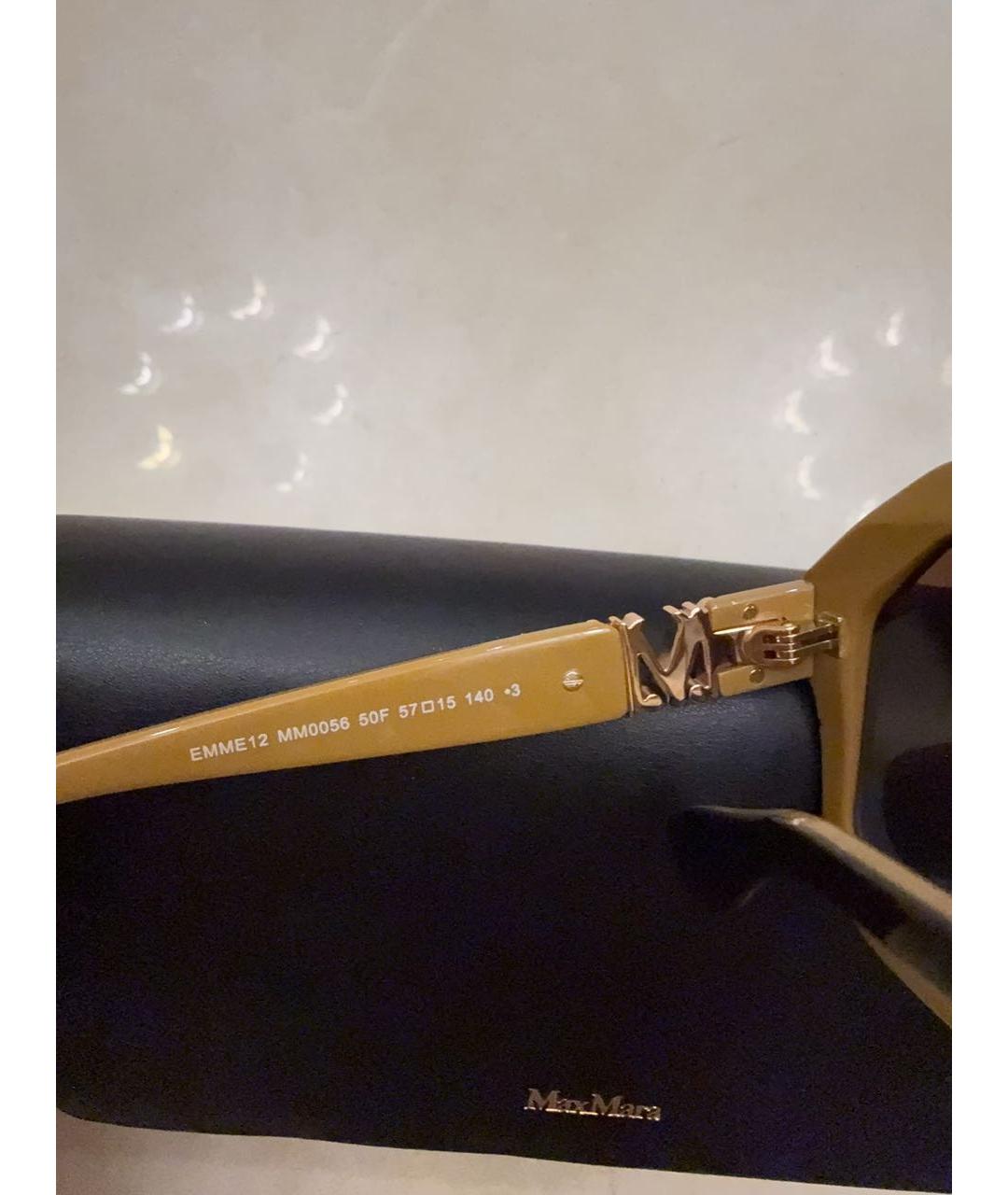 MAX MARA Черные пластиковые солнцезащитные очки, фото 6
