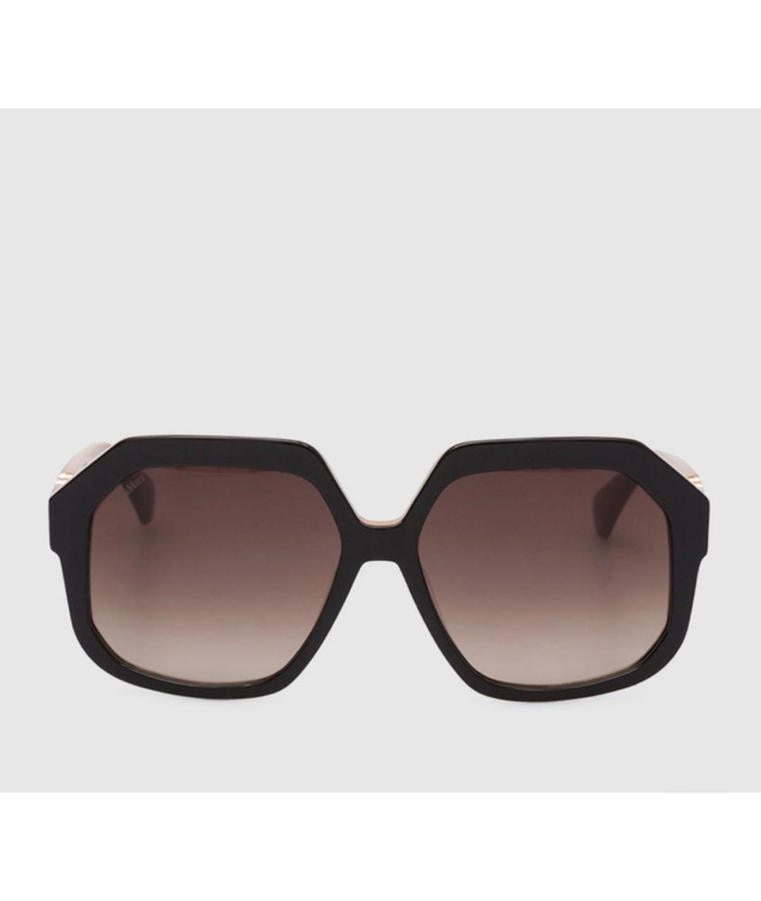 MAX MARA Черные пластиковые солнцезащитные очки, фото 3
