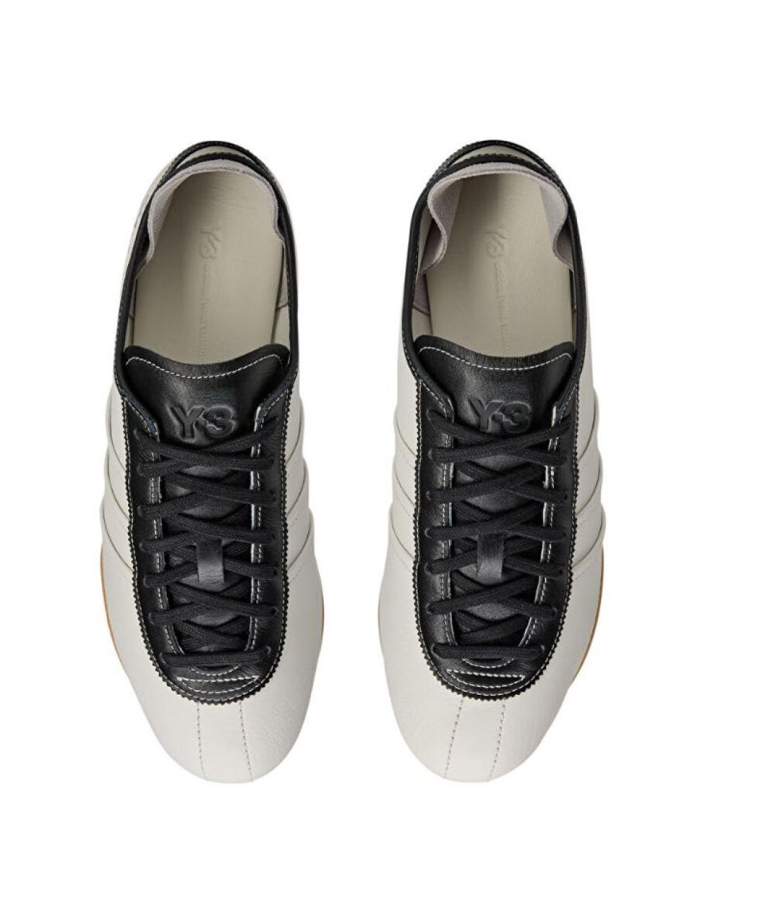Y-3 Белые кожаные кроссовки, фото 3