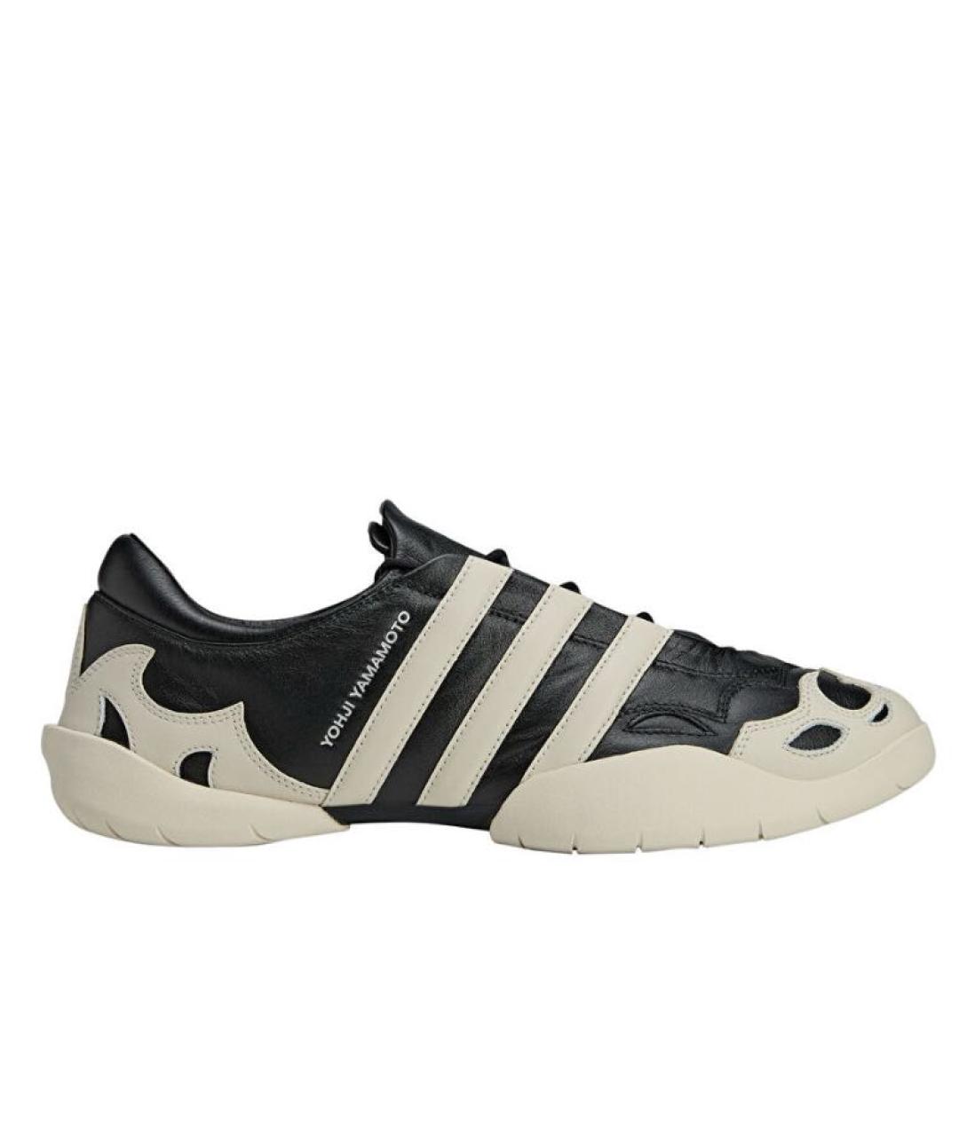 Y-3 Черные кожаные кроссовки, фото 1