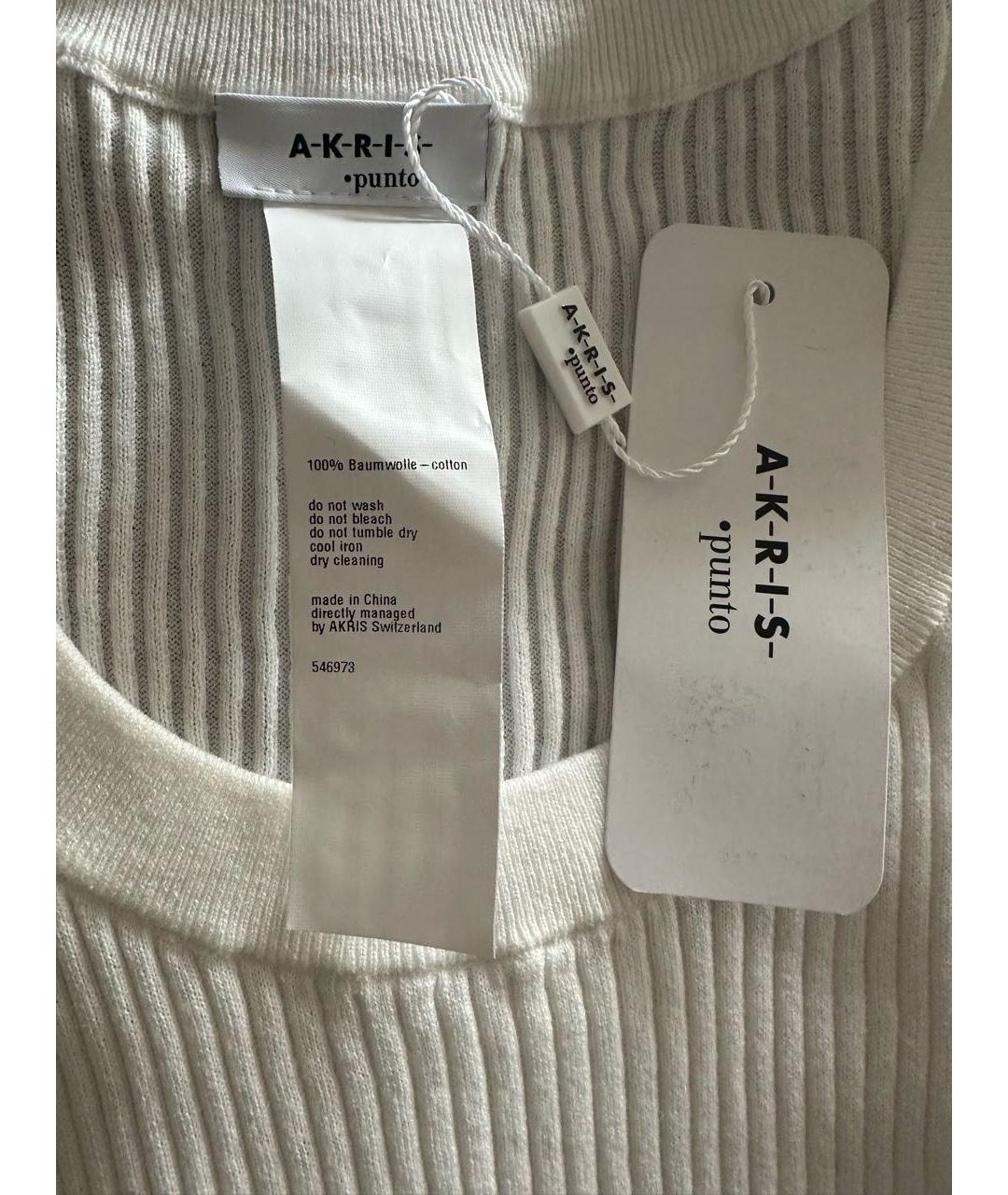 AKRIS Белая хлопковая майка, фото 3
