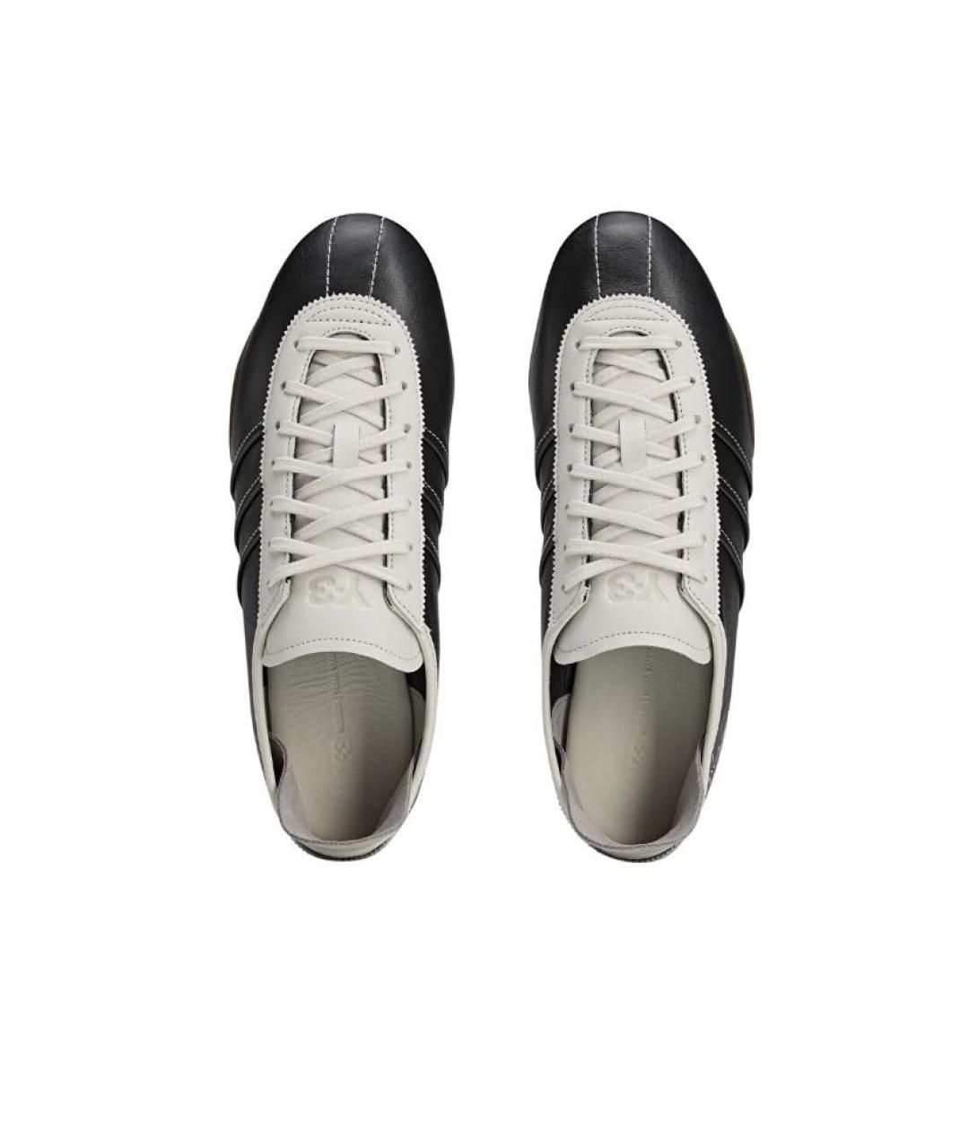 Y-3 Черные кожаные кроссовки, фото 3