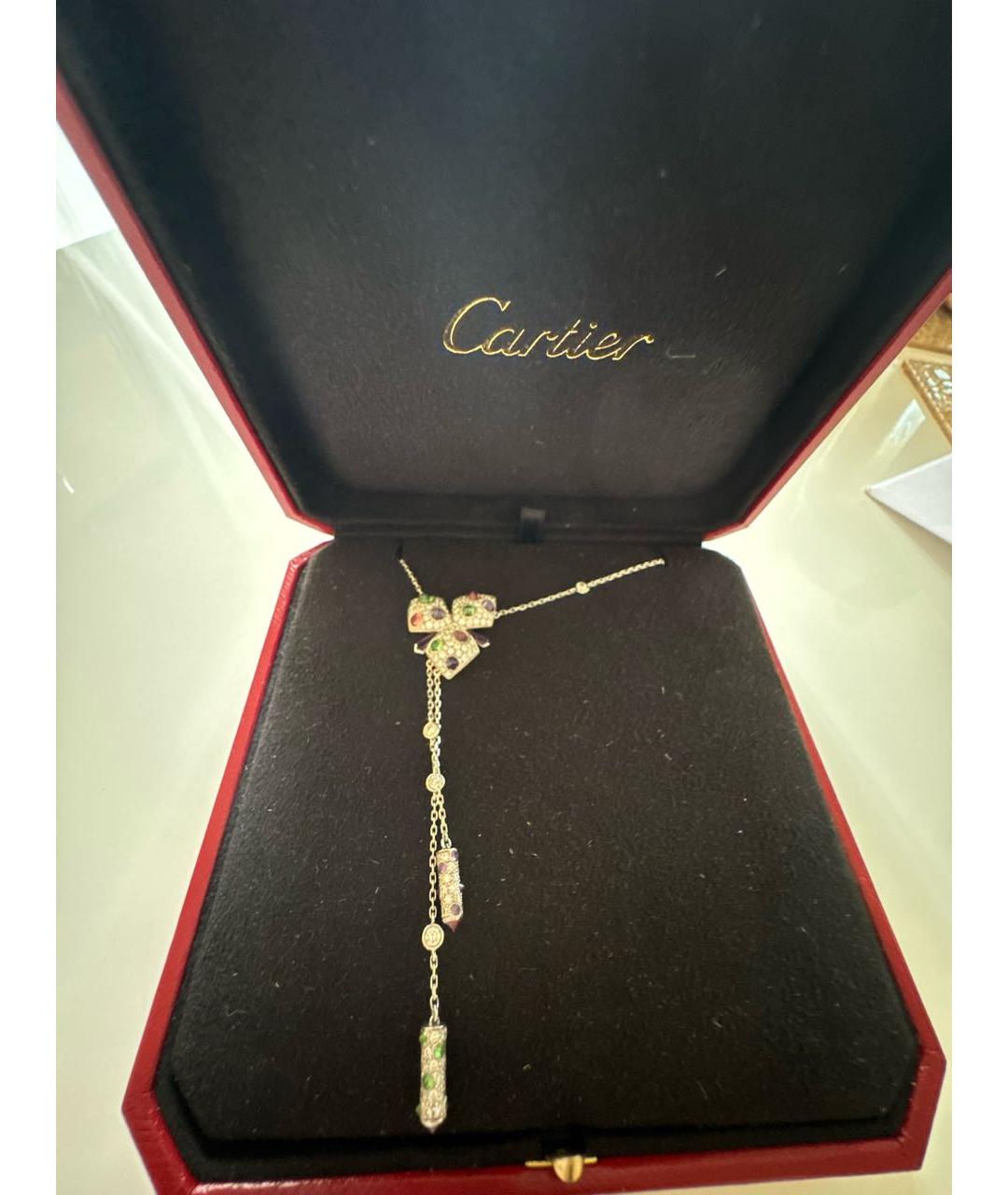 CARTIER Мульти колье из белого золота, фото 2