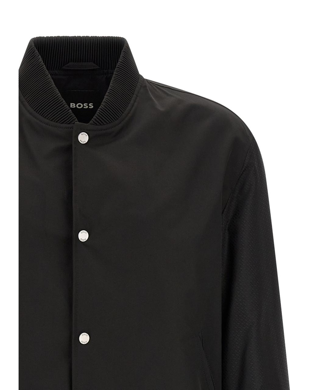 HUGO BOSS Черная полиэстеровая куртка, фото 3