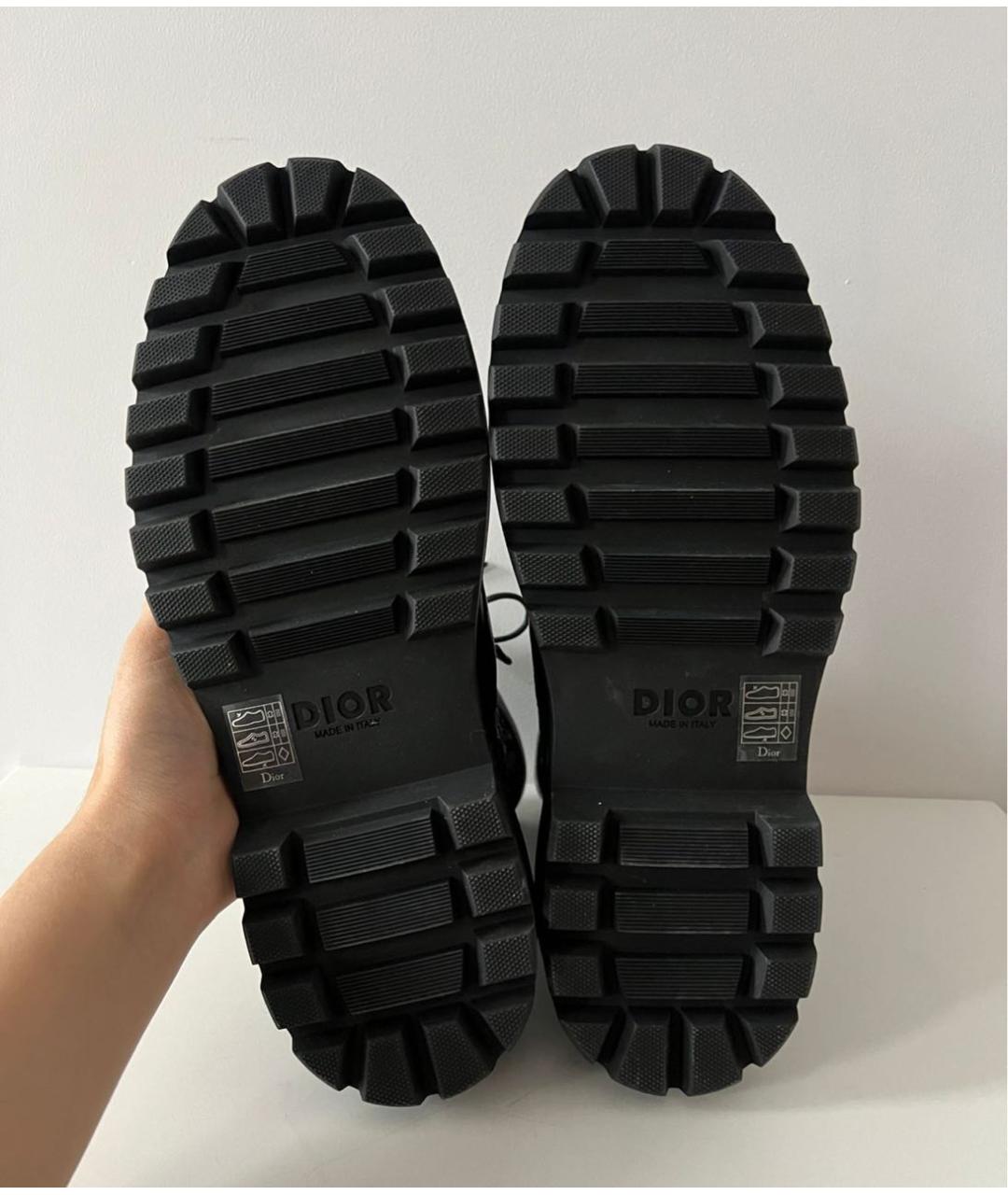 CHRISTIAN DIOR Черные высокие ботинки, фото 8