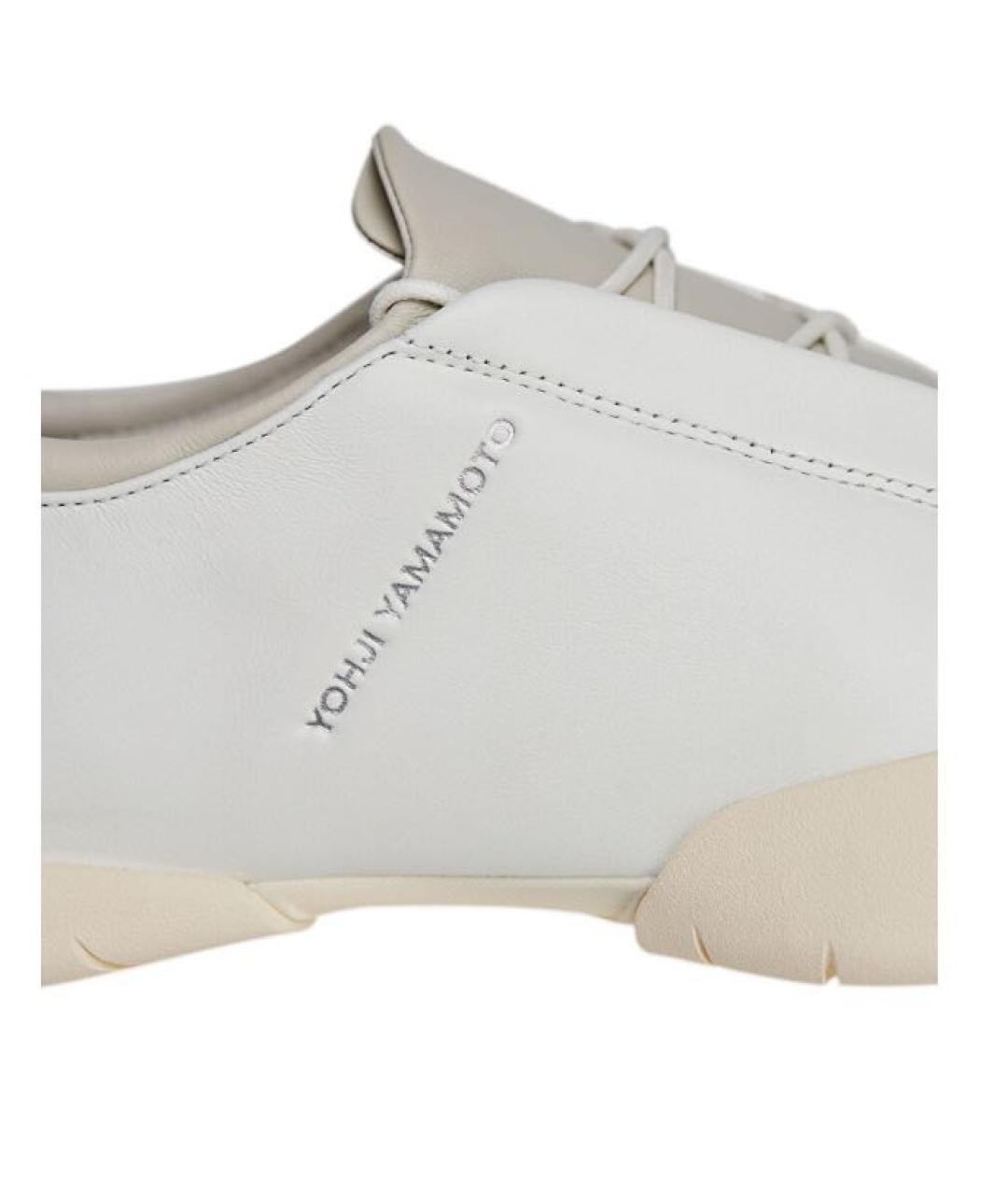 Y-3 Белые кожаные кроссовки, фото 4