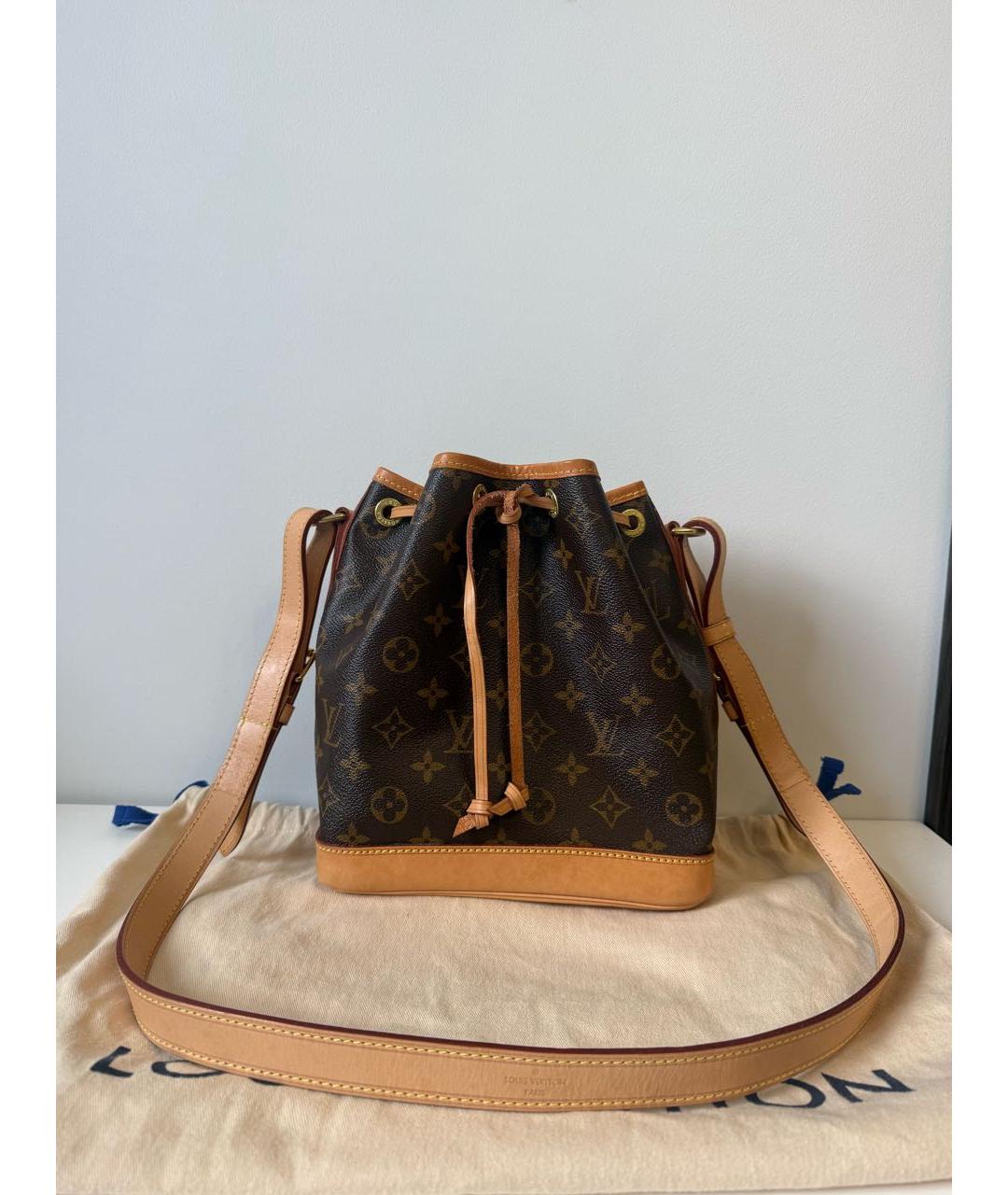 LOUIS VUITTON Коричневая канва сумка через плечо, фото 2