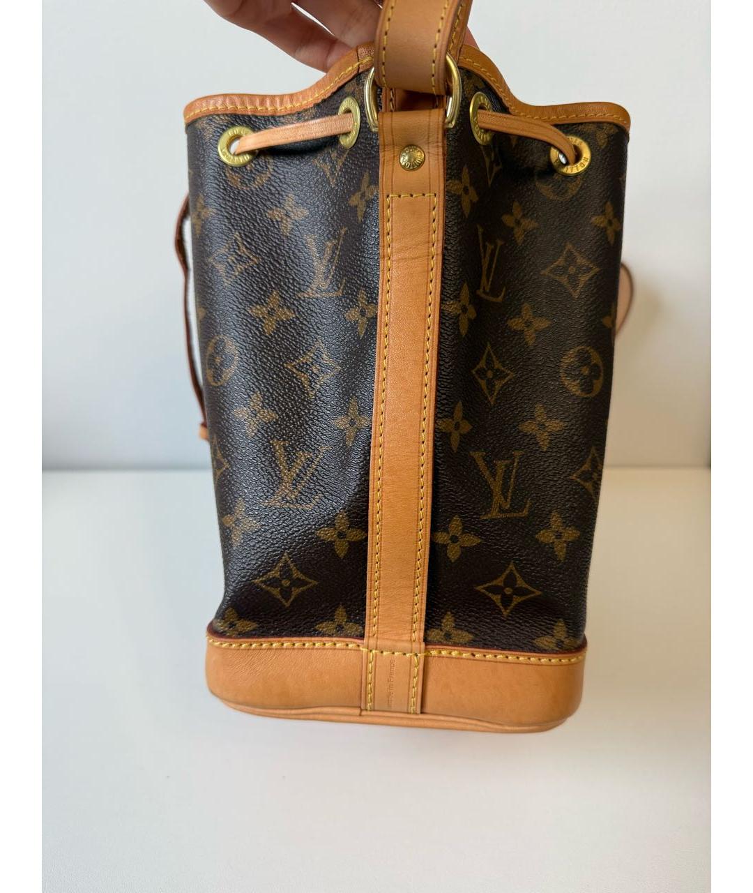 LOUIS VUITTON Коричневая канва сумка через плечо, фото 6