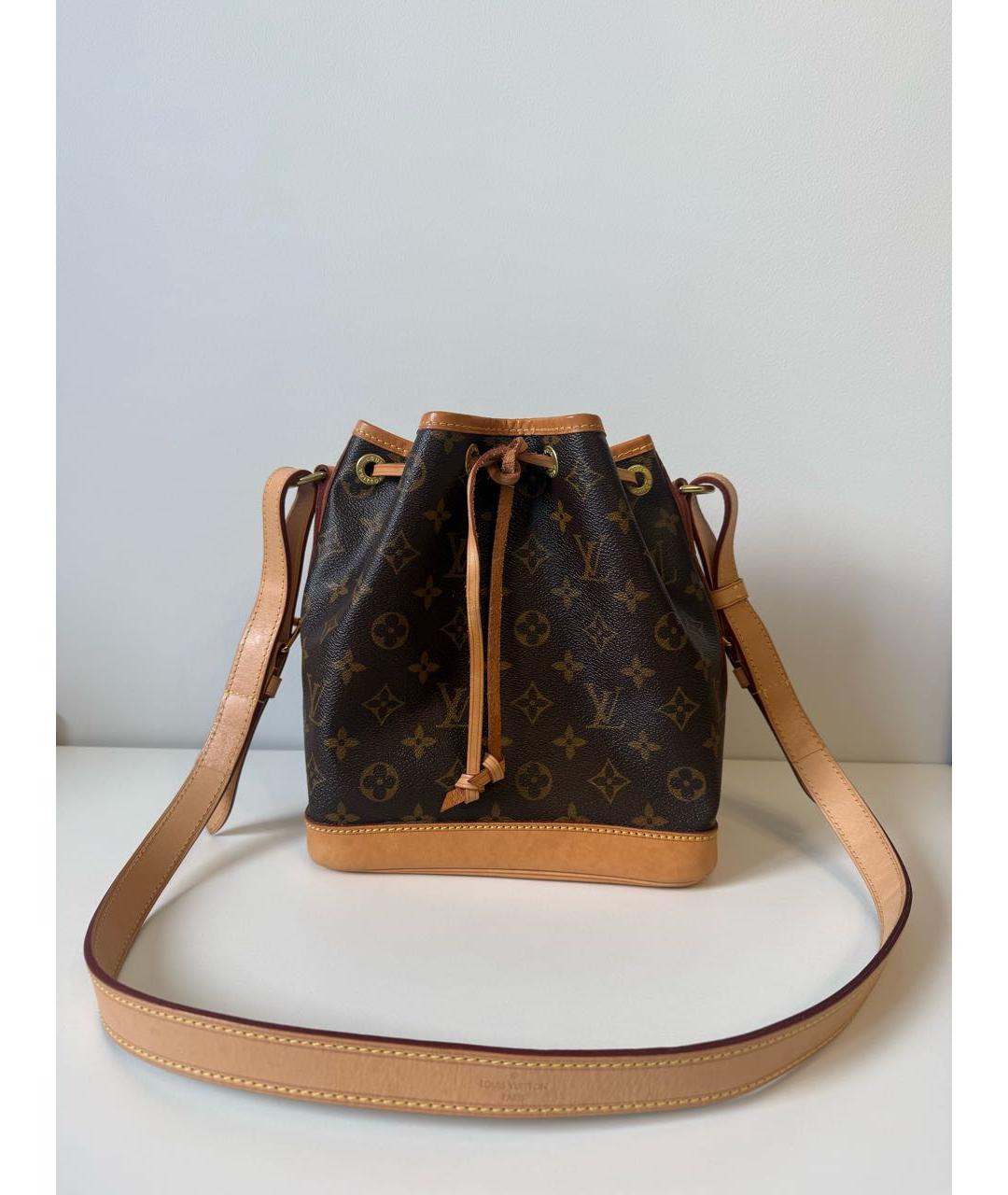 LOUIS VUITTON Коричневая канва сумка через плечо, фото 9