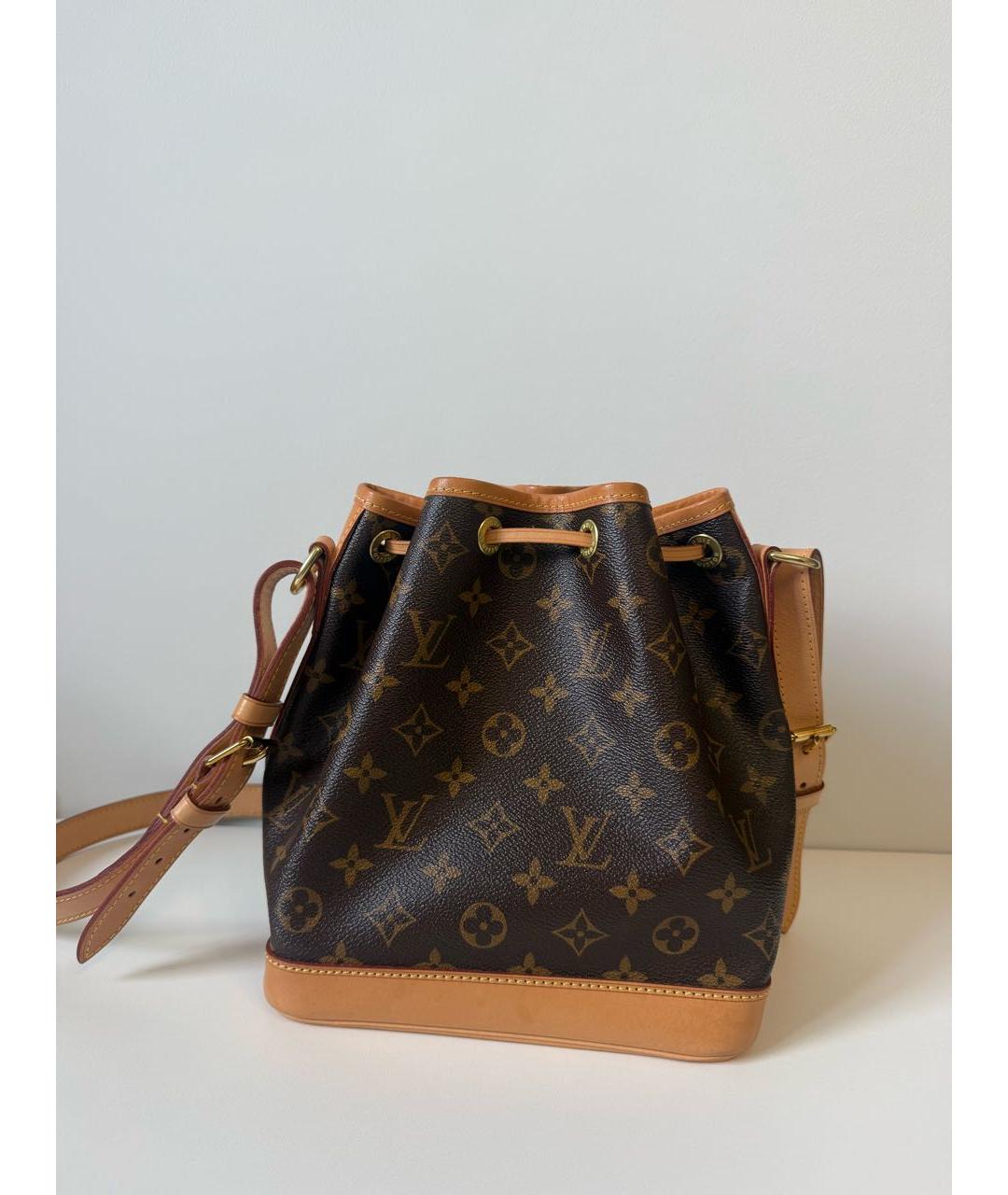 LOUIS VUITTON Коричневая канва сумка через плечо, фото 3