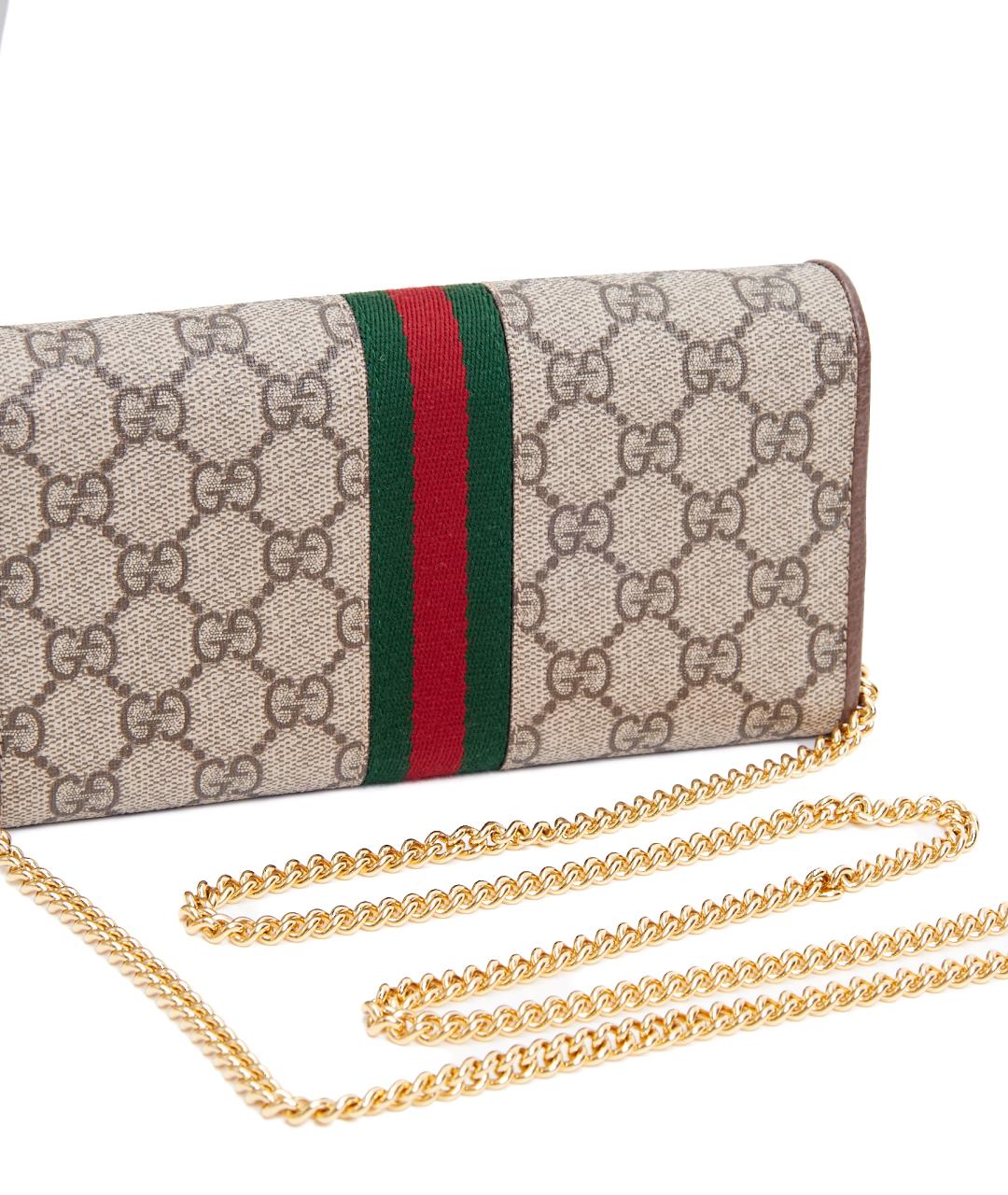 GUCCI Бежевая твидовая сумка через плечо, фото 5