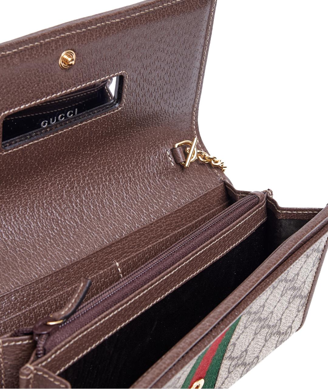 GUCCI Бежевая твидовая сумка через плечо, фото 4