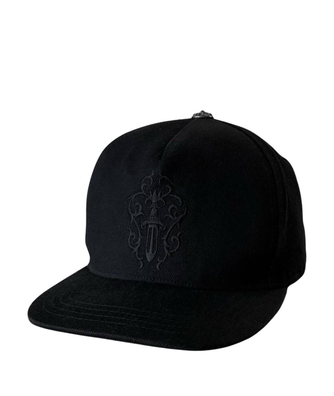 CHROME HEARTS Черная хлопковая кепка/бейсболка, фото 1