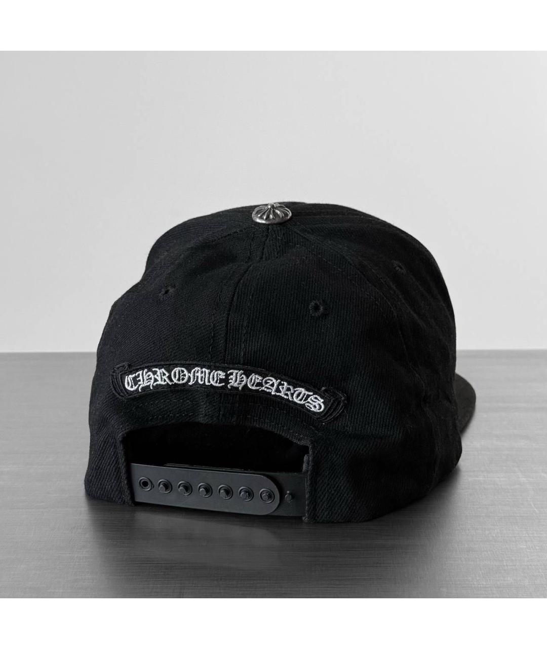 CHROME HEARTS Черная хлопковая кепка/бейсболка, фото 2
