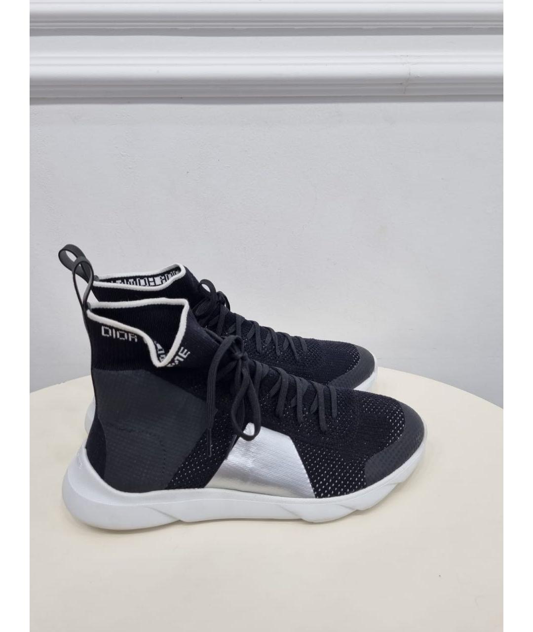 CHRISTIAN DIOR Черные высокие кроссовки / кеды, фото 2