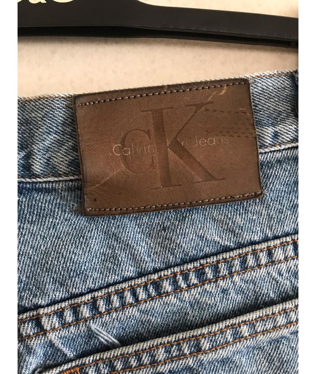 CALVIN KLEIN Синие деним шорты, фото 4