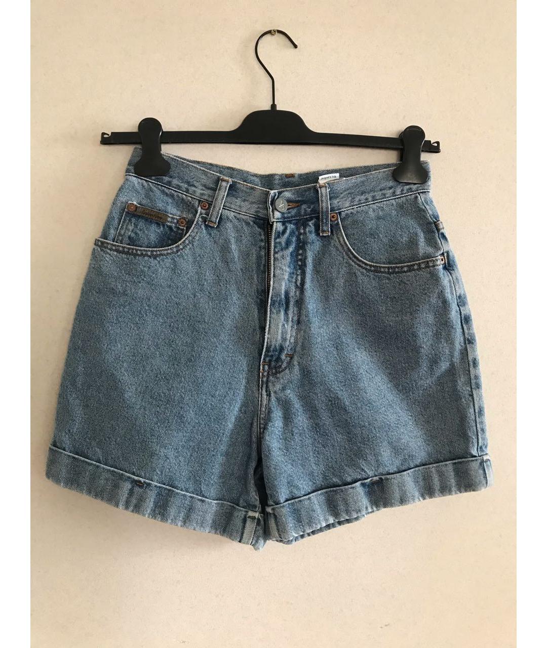CALVIN KLEIN Синие деним шорты, фото 7