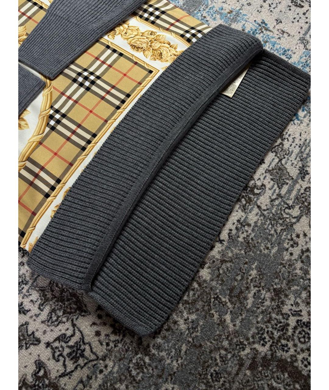 BURBERRY Антрацитовый шерстяной джемпер / свитер, фото 6