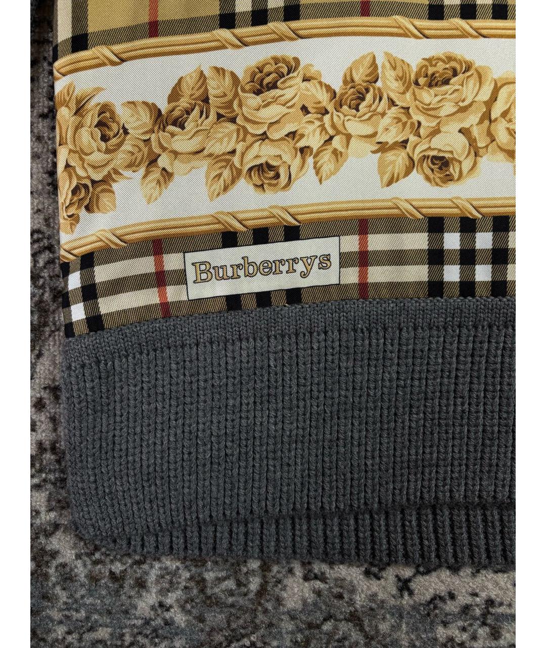 BURBERRY Антрацитовый шерстяной джемпер / свитер, фото 5