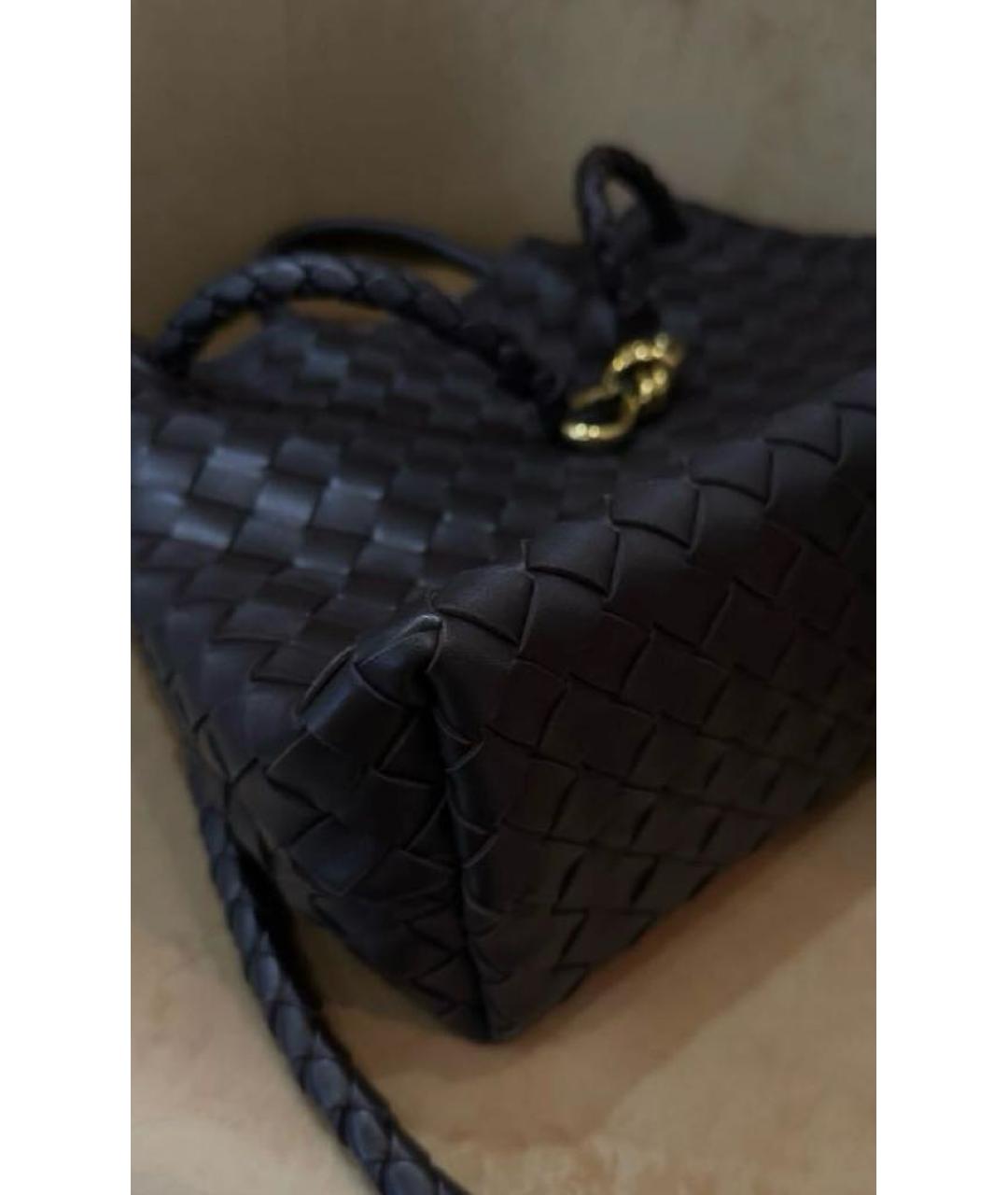 BOTTEGA VENETA Коричневая кожаная сумка тоут, фото 2