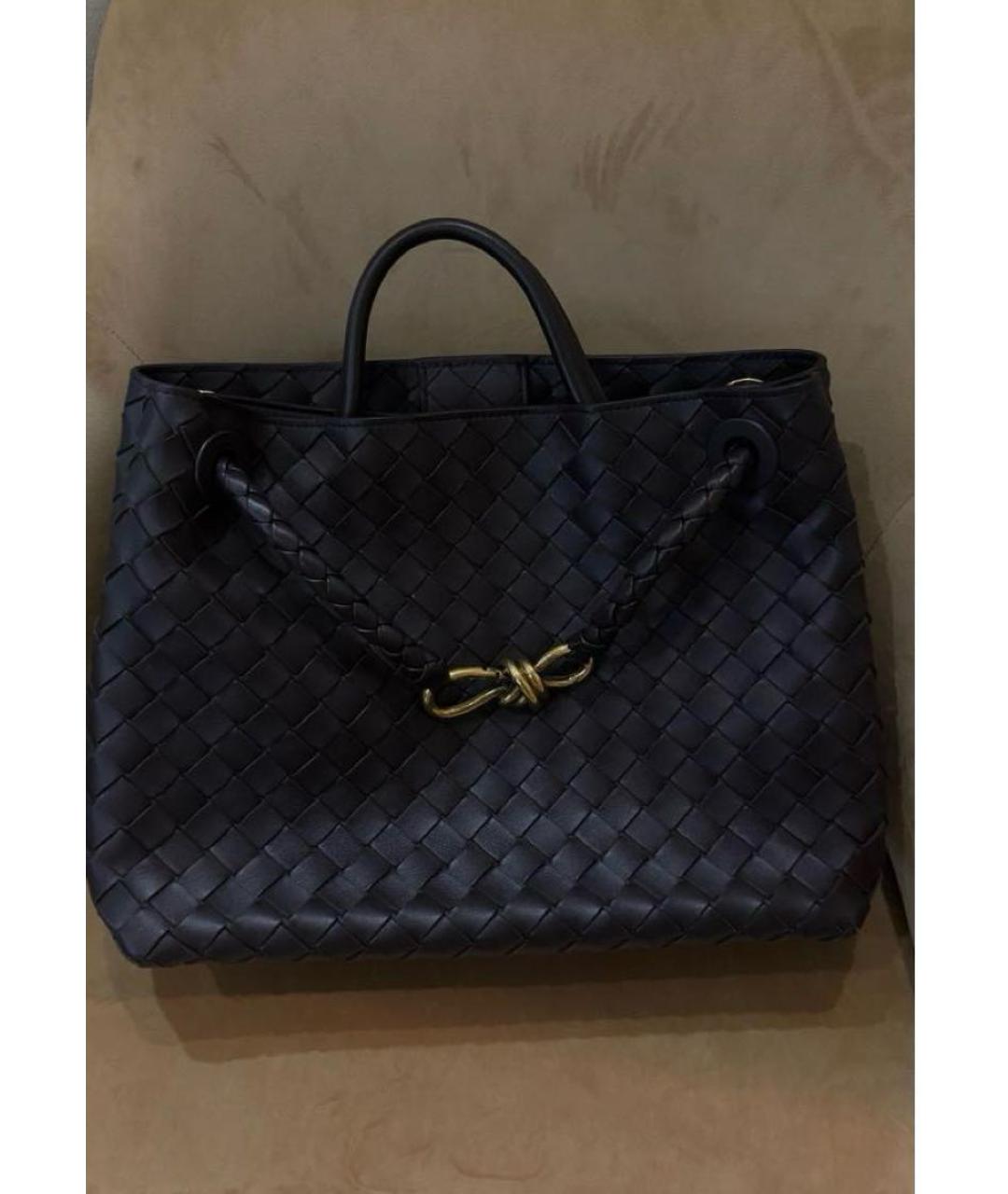 BOTTEGA VENETA Коричневая кожаная сумка тоут, фото 9