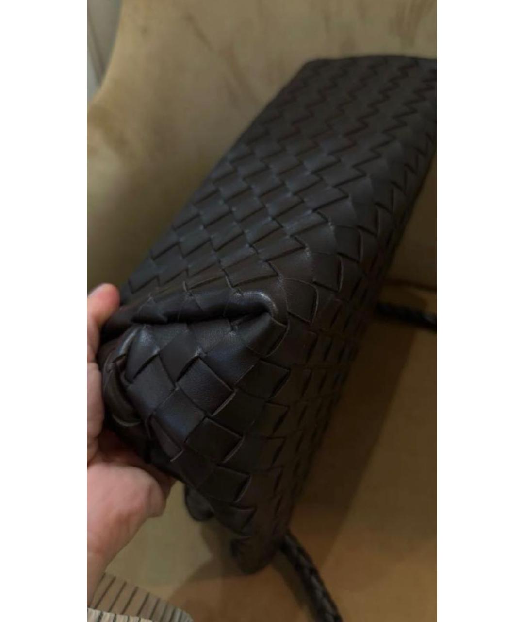 BOTTEGA VENETA Коричневая кожаная сумка тоут, фото 3