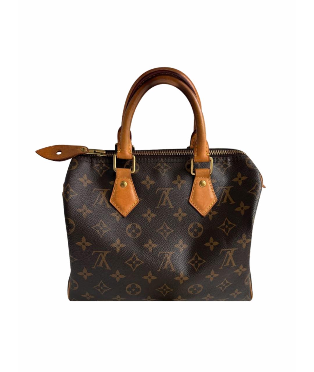 LOUIS VUITTON Коричневая канва сумка с короткими ручками, фото 1