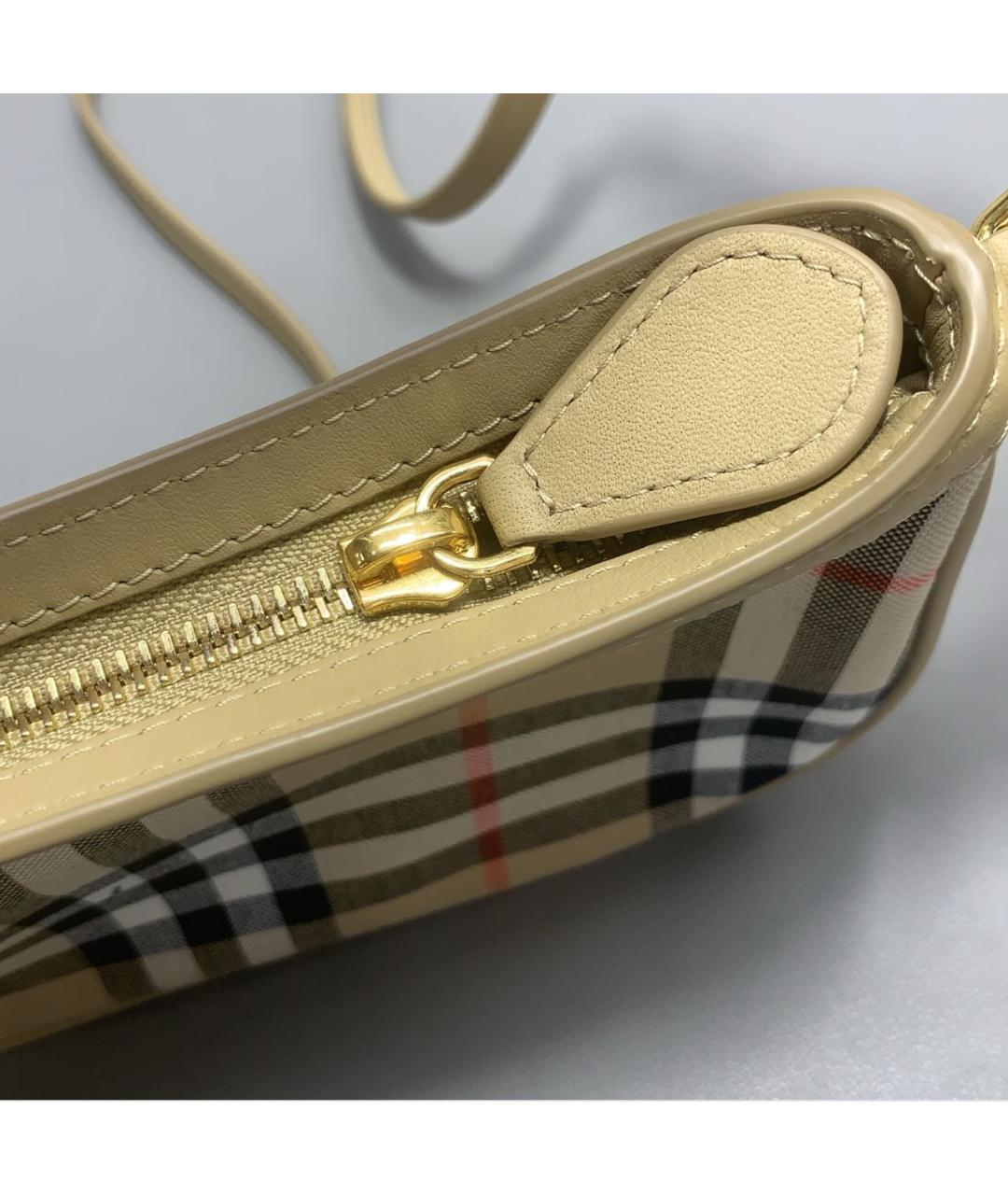 BURBERRY Бежевая сумка с короткими ручками, фото 6