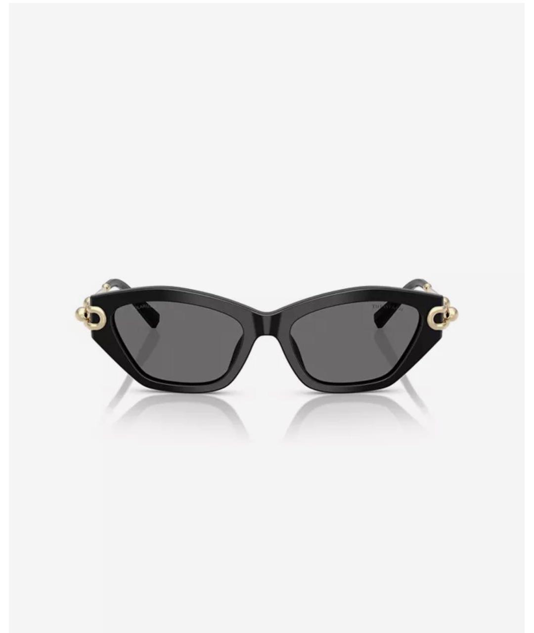 TIFFANY&CO Черные металлические солнцезащитные очки, фото 4