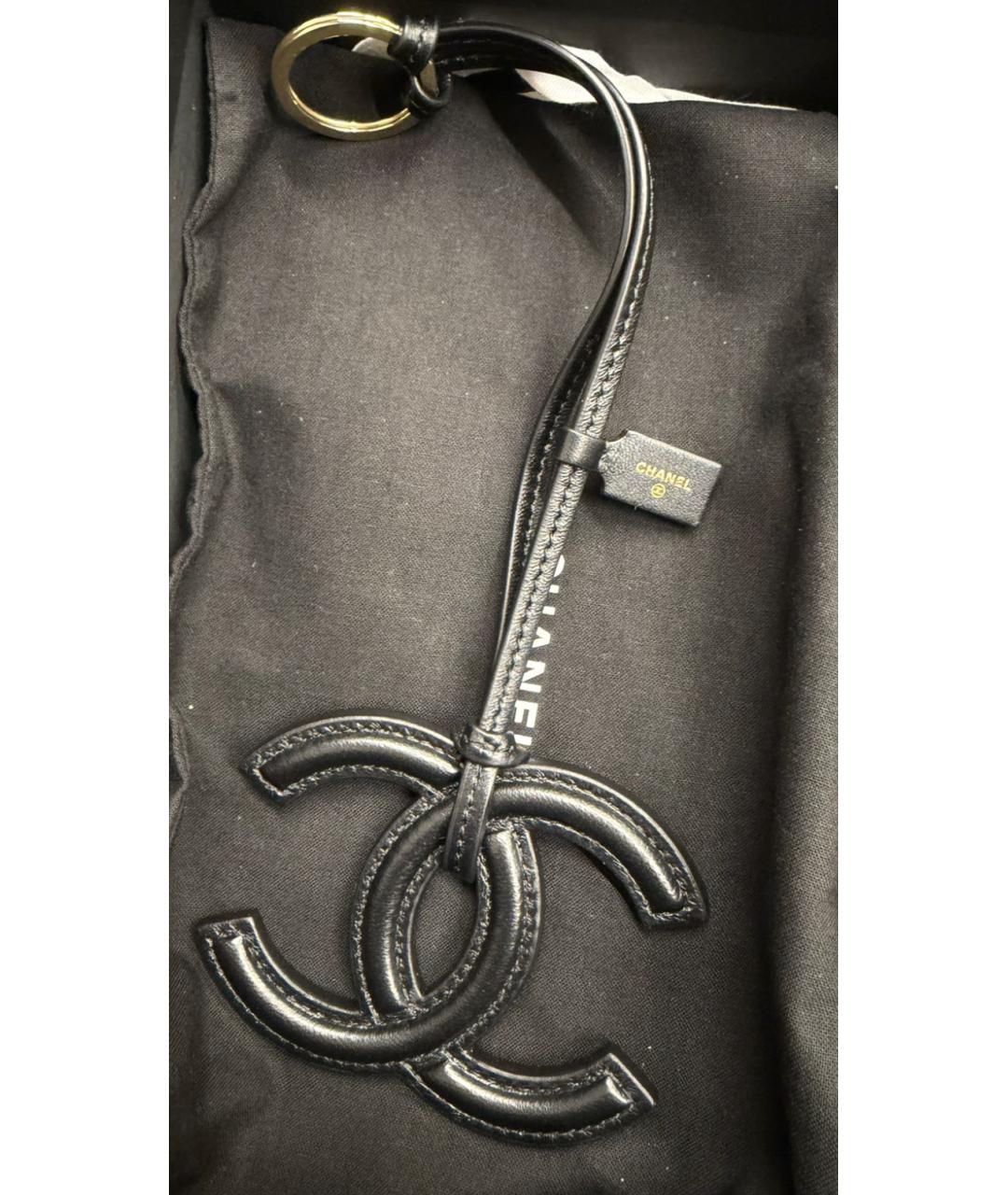 CHANEL Черный брелок, фото 2