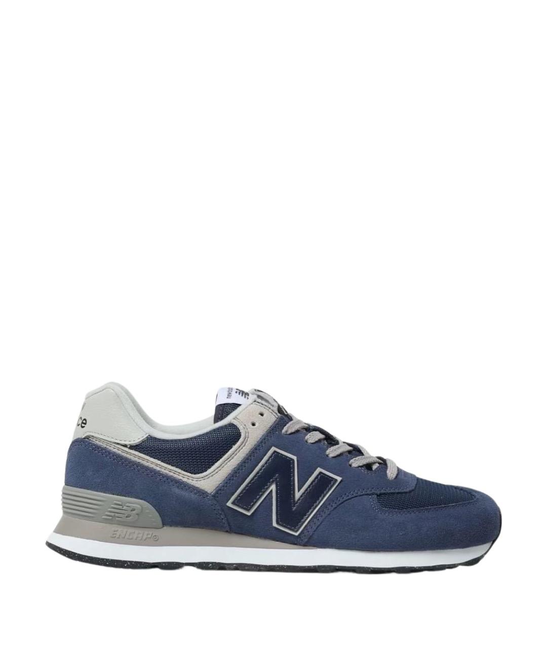 NEW BALANCE Темно-синие замшевые кроссовки, фото 1