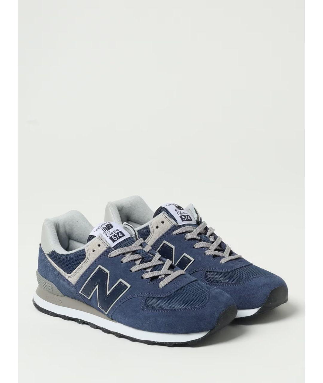 NEW BALANCE Темно-синие замшевые кроссовки, фото 2
