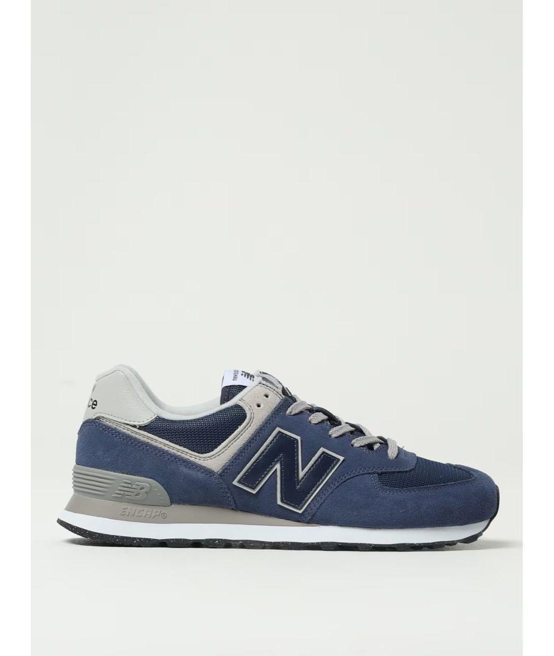 NEW BALANCE Темно-синие замшевые кроссовки, фото 8