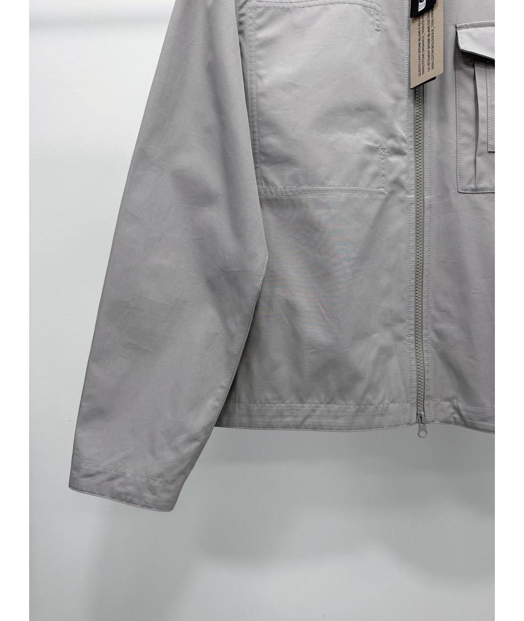 STONE ISLAND Серая хлопковая куртка, фото 3