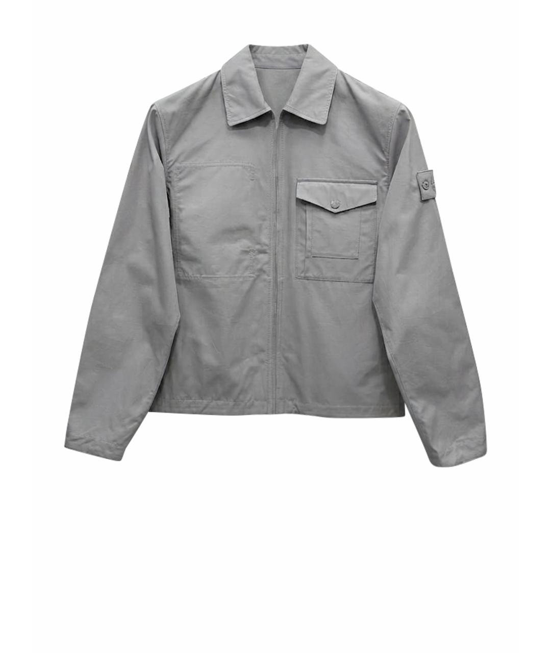 STONE ISLAND Серая хлопковая куртка, фото 1