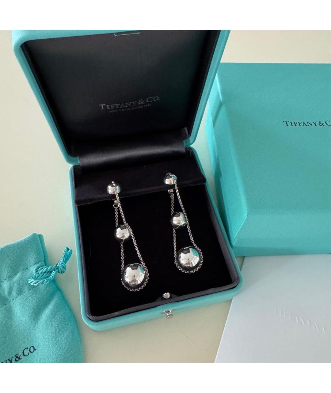 TIFFANY&CO Серебряные серебряные серьги, фото 2