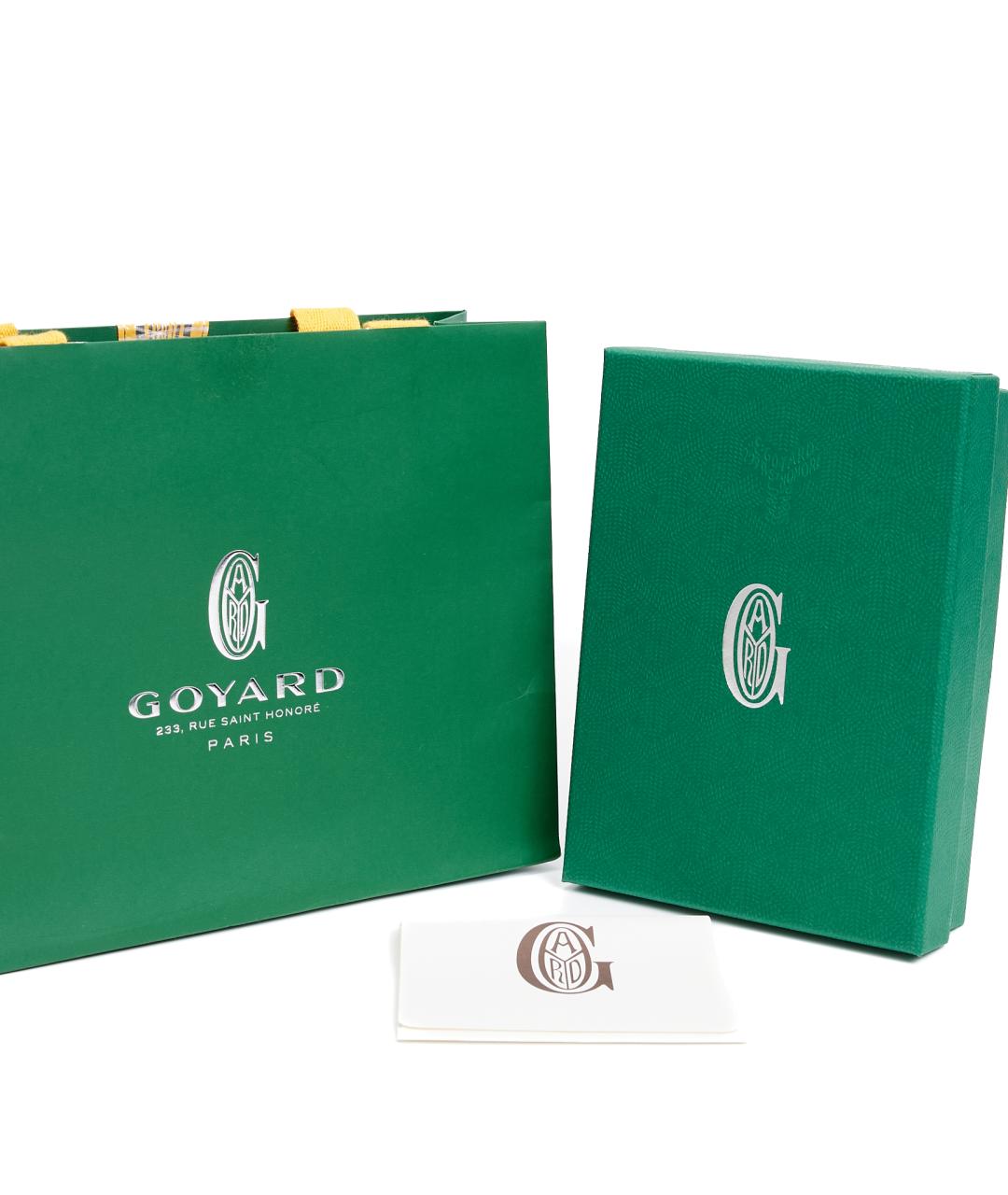 GOYARD Оранжевый кожаный кардхолдер, фото 5