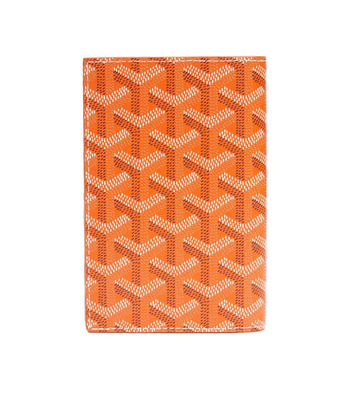 GOYARD Оранжевый кожаный кардхолдер, фото 2