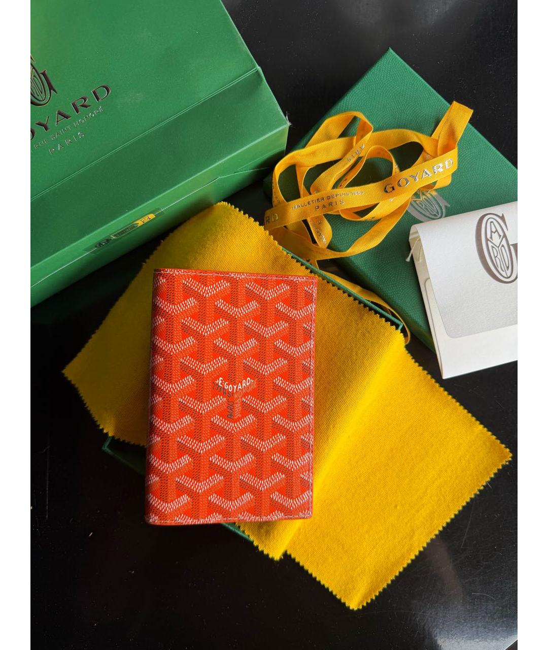 GOYARD Оранжевый кардхолдер, фото 4