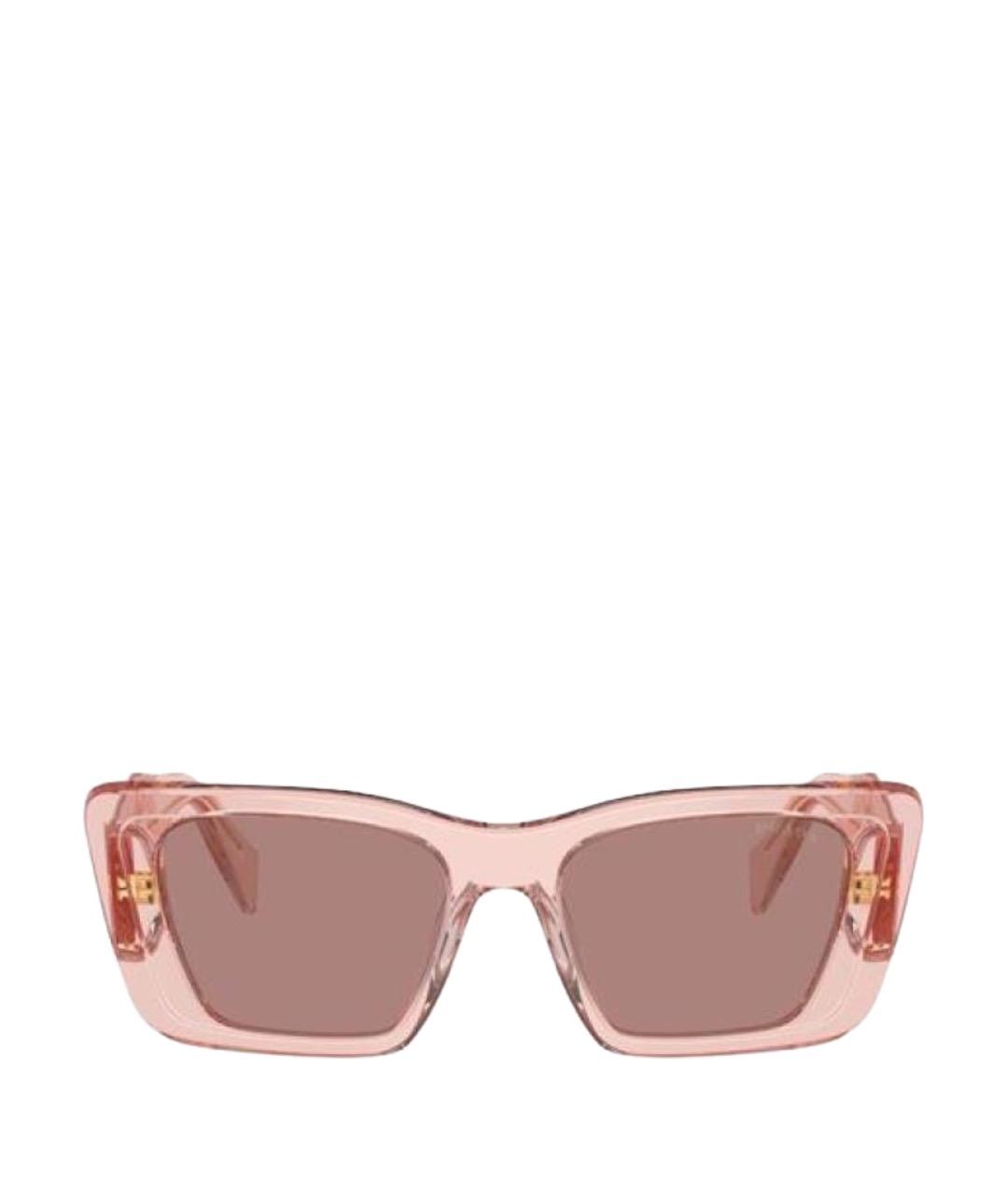 PRADA Розовые пластиковые солнцезащитные очки, фото 1