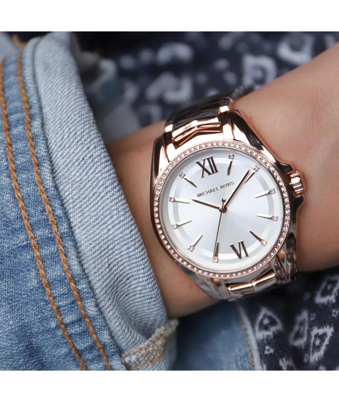 MICHAEL KORS Коралловые металлические часы, фото 4