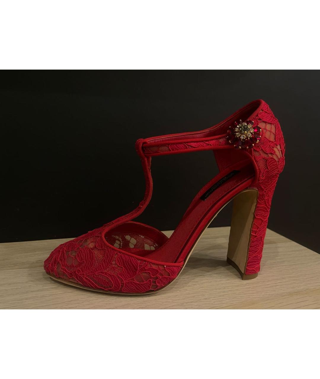 DOLCE&GABBANA Красные туфли, фото 8