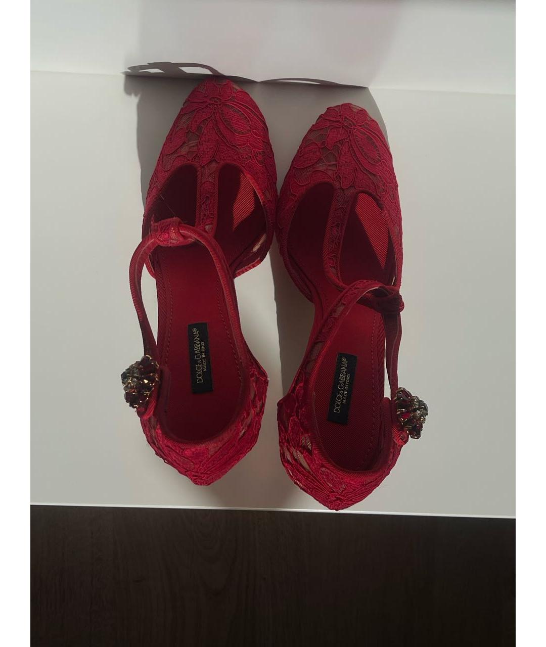DOLCE&GABBANA Красные туфли, фото 2