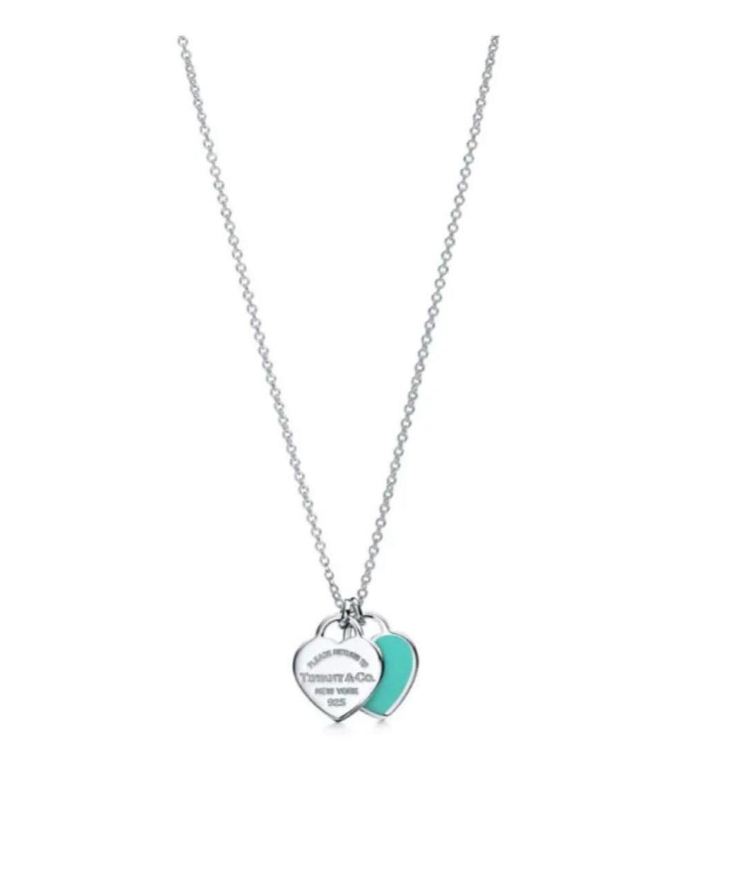 TIFFANY&CO Бирюзовая серебряная подвеска, фото 1