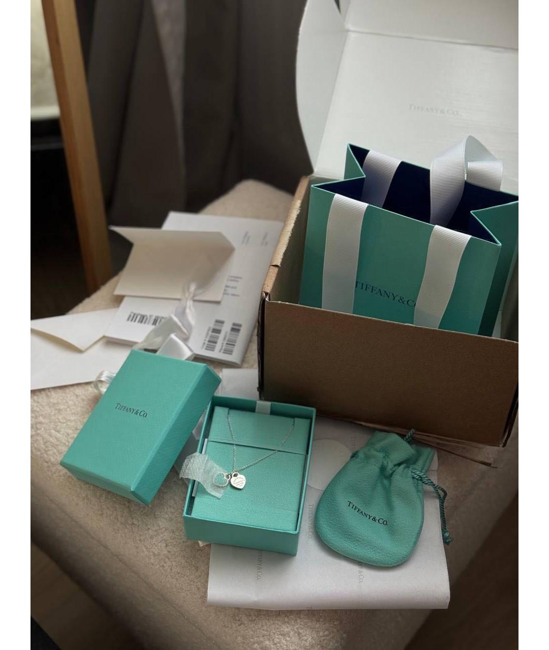 TIFFANY&CO Бирюзовая серебряная подвеска, фото 4