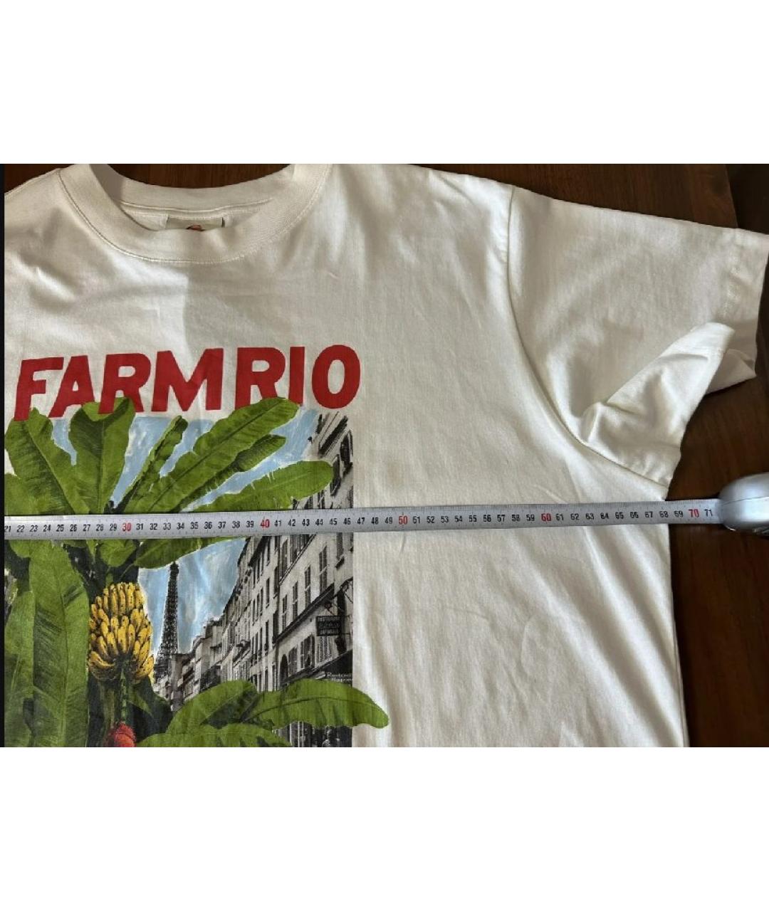 FARM RIO Белая хлопковая футболка, фото 9